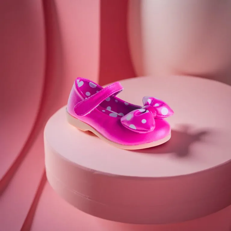 حذاء أطفال وردي كاجوال.