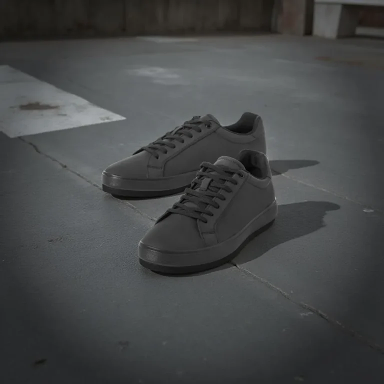 حذاء للرجال كاجوال رمادي غامق.